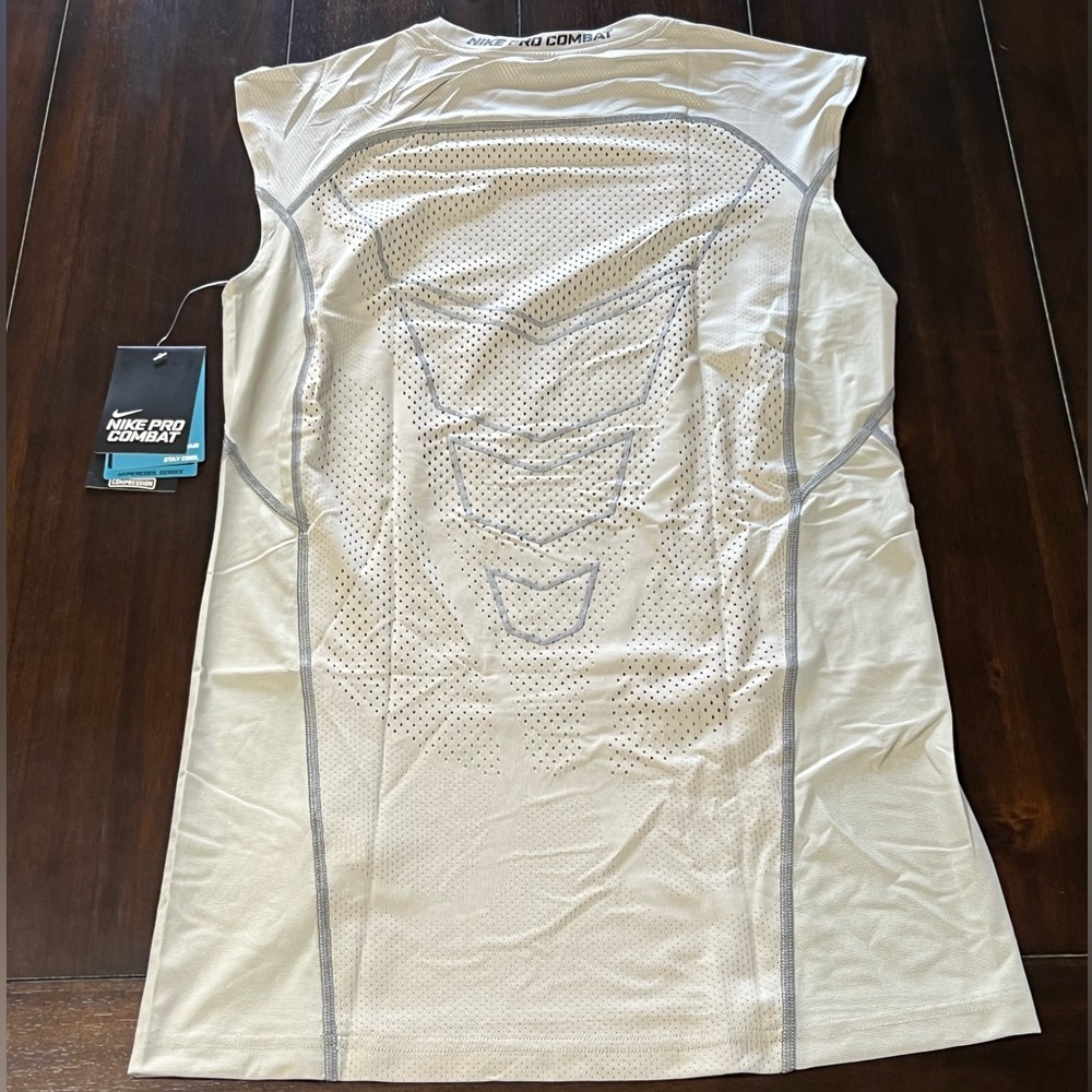 2014 Nike Dit-Fit Pro Combat HYPERCOOL sleeveless football compression shirt L - Picture 6 of 11